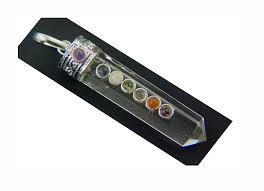 Silver Brazilian Clear Quartz Crystal Pendant Necklace ...