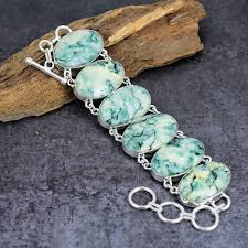 Wonderful Mariposite Gemstone Handmade 925 Sterling Silver Jewelry Bracelet | eBay