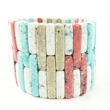 Vintage 70s 80s Boho Stretch Bracelet Multi Color Genuine Lucite Costume Jewelry | eBay