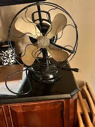 Antique Electric 1911 16" GE Oscillating Desk Fan Brass Cage Blade… Works Well . | eBay