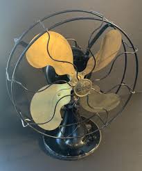 c. 1920-21 Emerson Type 28646 Desk Fan Brass Blades Cast Iron 12” Working | eBay