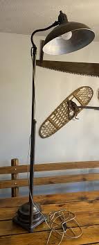 Vintage Miller Sunlite Floor Lamp & Shade Industrial Art ...