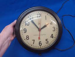 VIntage Working * General Electric * Red Eye Wall Clock * School * # 1HA1608 | eBay