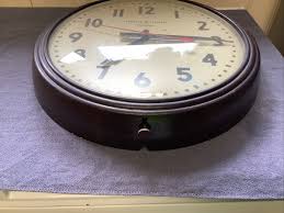 Vintage General Electric Telechron Red Dot School Clock 15 “ Used Runs | eBay