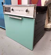 Vintage Ge General Electric Wall Oven Teal Blue