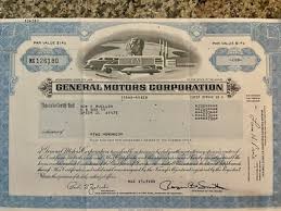 200 Shares Vintage General Motors Corporation STOCK ...