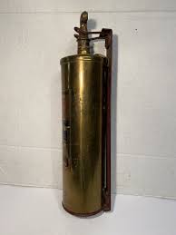 Antique S.O.S. Defender Brass Fire Extinguisher W/ Bracket 1 ...