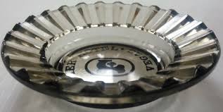 Vintage Smoked Glass Frontier Hotel Ashtray with Pie Crust ...
