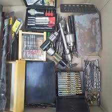 Sold at Auction: Assorted Tools, Drill Bits, Pad Sanders