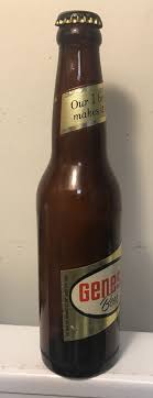 Vintage 1970's Genesee Beer Bottle Glass w/ Cap By Genesee ...