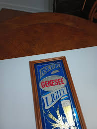 VTG 1960s RARE Drink Genesee Light Beer Hanging Beer Mirror ...