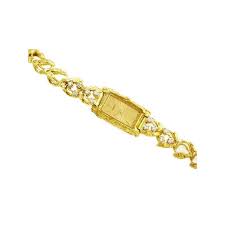 Natural Gold Nugget Lady's Watch with Diamond Side Panels ...