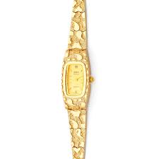 Oval Shape Ladies Watch in 14K Gold – Oro Club