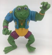 VINTAGE 1989 PLAYMATES TEENAGE MUTANT NINJA TURTLES GENGHIS FROG ACTION FIGURE | eBay