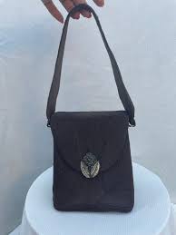 Vintage 1940s Art Deco Brown Cord Evening Purse - Etsy