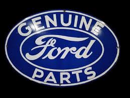 Porcelain Genuine Ford Parts Enamel Metal Sign Size 30" x 20 ...