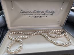 Vintage Mallorca 22" Sterling Silver Pearl Clasp Necklace ...
