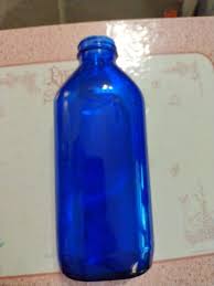 PHILLIPS MILK OF MAGNESIA? Cobalt Blue Glass Bottle Vintage ...