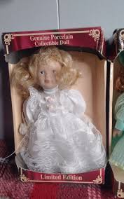3 Genuine Hand Painted Fine Bisque Porcelain Doll ...