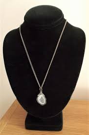 Vintage Mini Geode Pendant Necklace - Etsy