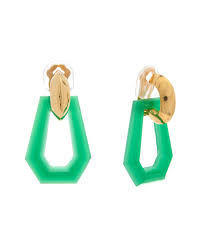 Kenneth Jay Lane Plated Clip-on Doorknocker Earrings | ModeSens
