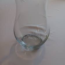 1960s Crystal Clear Adriatic Gold Rim Tulip Vase | Chairish