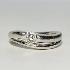 900 Platinum 0.25ct Diamond Solitaire Size 6 Split Shank Ring 6.0g | eBay