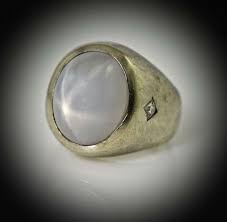 Vintage Gray Star Sapphire Man's 14K Ring - U.S. Auction Brokers