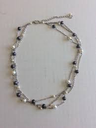 Multi Color Pearl Necklace Marked VAR China 16” | eBay