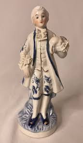 Vintage Antique Porcelain / Ceramic French Victorian Man ...