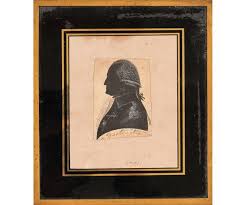Painted Silhouette Of General G. Washington