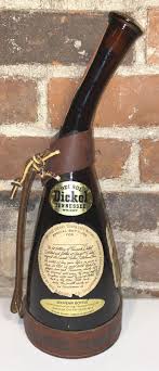 GEORGE DICKEL TENNESSEE WHISKY AMBER DECANTER LEATHER ...