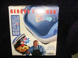 NEW PURPLE GEORGE FOREMAN LG LEAN MEAN FAT REDUCING GRILLING ...