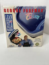George Foreman Lean Mean Fat Reducing Grilling Machine Blue ...