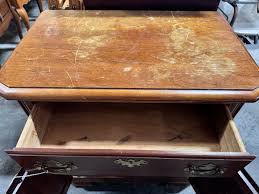 Vintage Tall Nightstand/Side Table – Two Girls Treasure