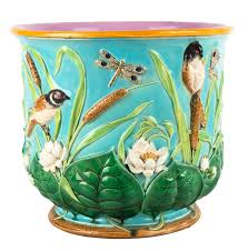 George Jones, Majolica Jardiniere | Cottone Auctions