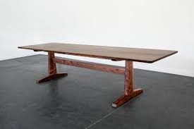 84" Columbia Trestle Dining Table in Oregon Walnut - Etsy