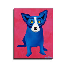 George Rodrigue 'blue Dog' Waterproof Vinyl Fabric Canvas HD ...