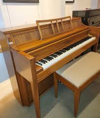 Used Upright Piano, Chickering Console Piano | Satin Oak ...