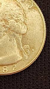 RARE Circulated 1982 D ERROR QUARTER Double Die Heavy on (IN GOD WE TRUST) | eBay