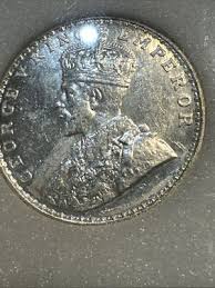 1919 B One 1 Rupee British India King George V Silver Coin | eBay