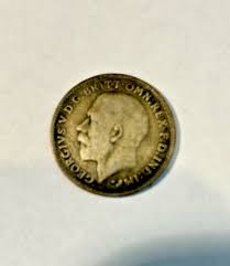 1922 GEORGIVS V, 3 PENCE, Silver Coin, D.G.BRITT OMN REX ...