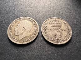 United Kingdom Silver 3 Pence Coins British 1900-1945 ...