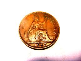 1947 Great Britain One Penny King George Vl and 23 similar items