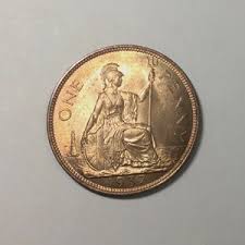 1937 George VI Coronation Year Great Britain One Penny Large Penny Seated Brittania Holding Spear and Shield Lighthouse Mint State Coin - Etsy UK