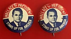 2 Vintage 1968 Pin Buttons: George Wallace For President ...