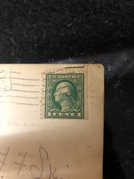 USA Rare Washington One Cent Stamp on Vintage Postcard - Etsy