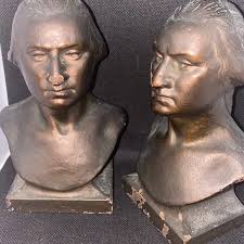Accents | Cast Iron George Washington Bookends Bronze Overlay President Door Stopper Vtg | Poshmark