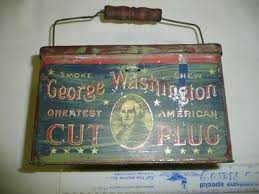 Vintage George Washington Cut Plug Tin | eBay