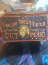 Vintage Washington cut plug tin box | Mercari